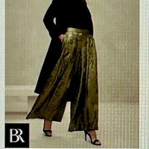 Banana Republic gold/black palazzo pants